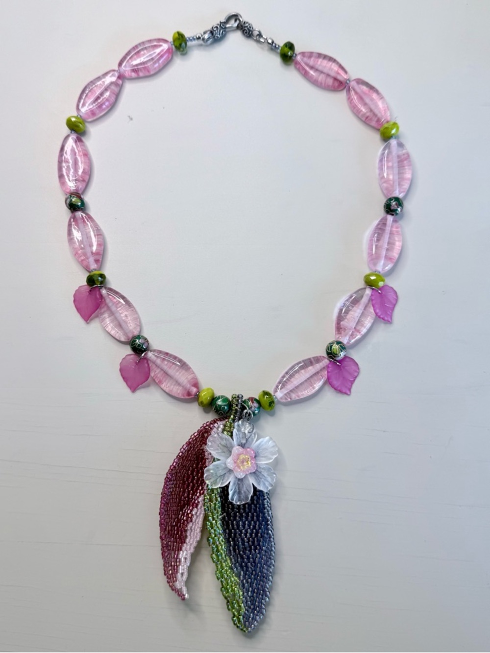 Fairycore Floral Charm Necklace #79